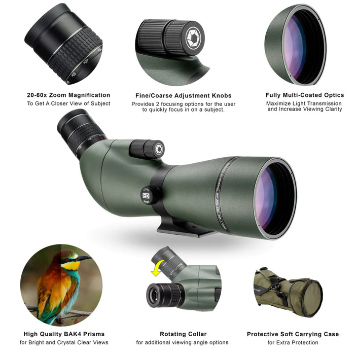 Barska 20-60x85mm Level ED Spotting Scope AD12806