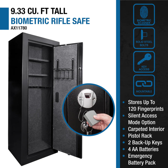 Barska 9.34 Cu. ft Extra Large Biometric 16 Rifle Safe