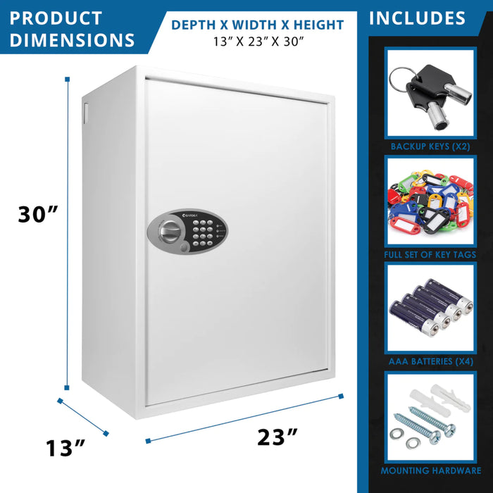 Barska 736 Keys Key Cabinet Digital Keypad Wall Safe