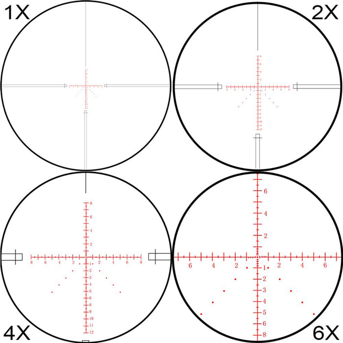 Patriot Optics 3 Gunner 1-6x FFP First Focal Plane Rifle Scope