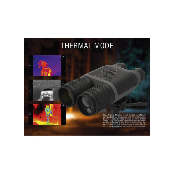 ATN BinoX 4T 640 2.5-25x, 640x480, 50 mm, Thermal Binocular with Laser range finder, Full HD Video rec, WiFi