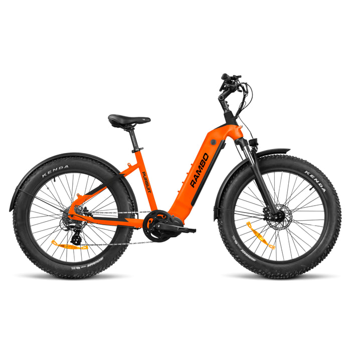 RAMBO PURSUIT 2.0 e-bike 750W STEP THRU ORANGE & MATTE BLACK