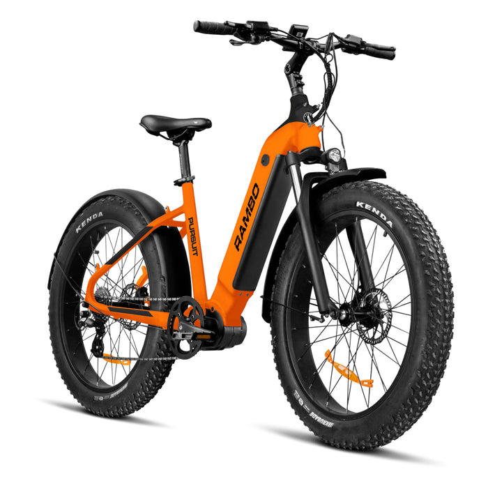 RAMBO PURSUIT 2.0 e-bike 750W STEP THRU ORANGE & MATTE BLACK